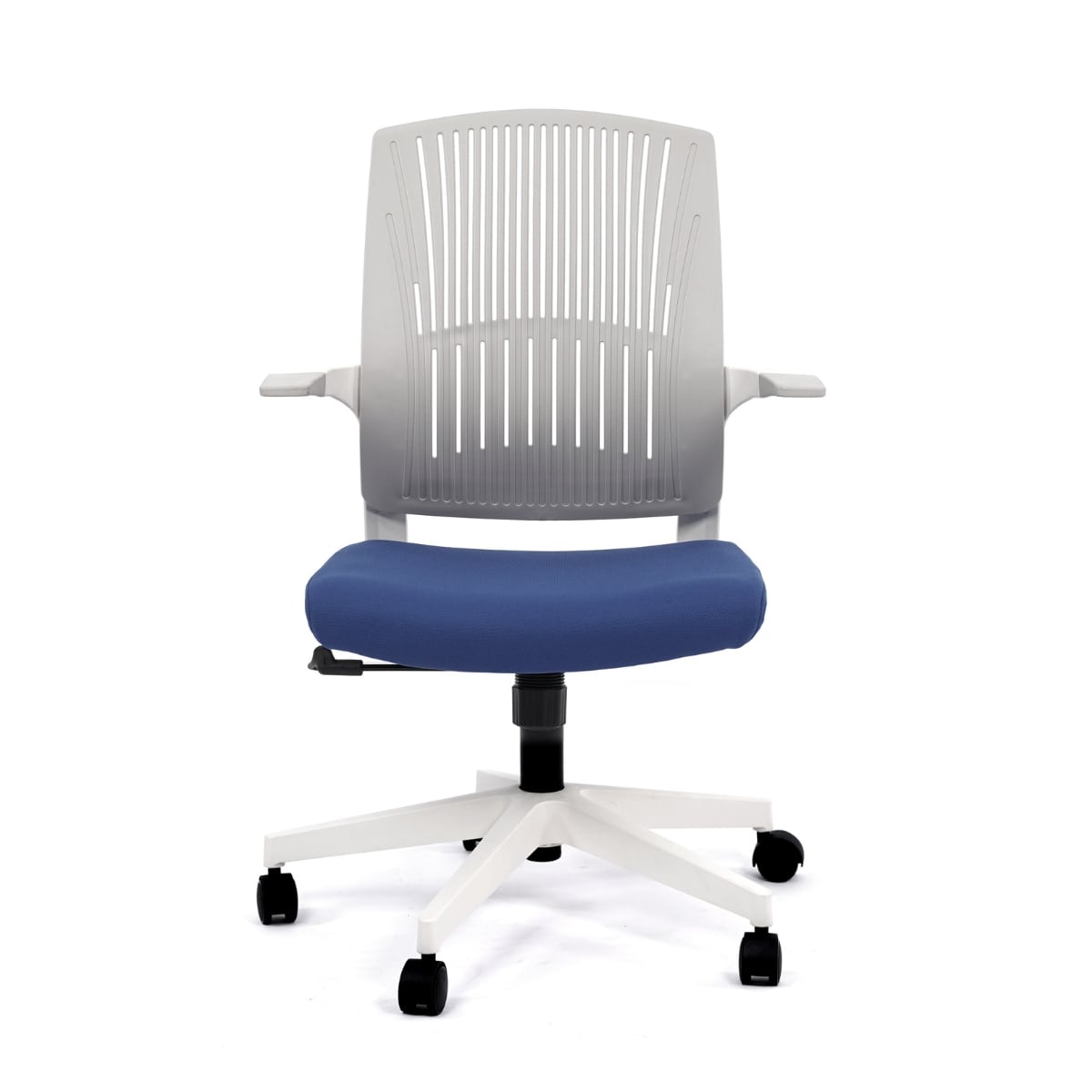 Работен офис стол BeYou син пластмасова облегалка